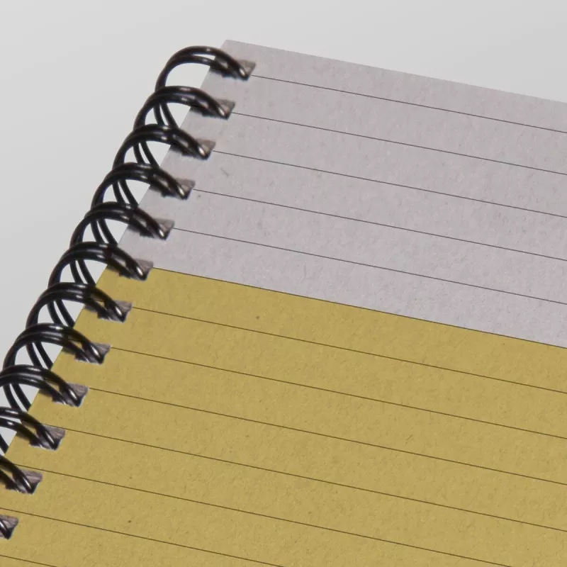SIGEL Quicknote cuaderno amarillo brillante A5 rayado, amarillo/gris tapa blanda, 160 páginas, SN500