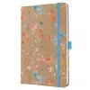 SIGEL Jolie 2027 agenda semanal A5 azul Floral Serenity tapa dura con goma elástica, trabilla para bolígrafo, cinta de lectura, bolsillo interior, 144 páginas, papel 80 g/m², esquinas redondeadas, multilingüe 7J807