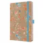 SIGEL Jolie 2027 agenda semanal A5 azul Floral Serenity tapa dura con goma elástica, trabilla para bolígrafo, cinta de lectura, bolsillo interior, 144 páginas, papel 80 g/m², esquinas redondeadas, multilingüe 7J807