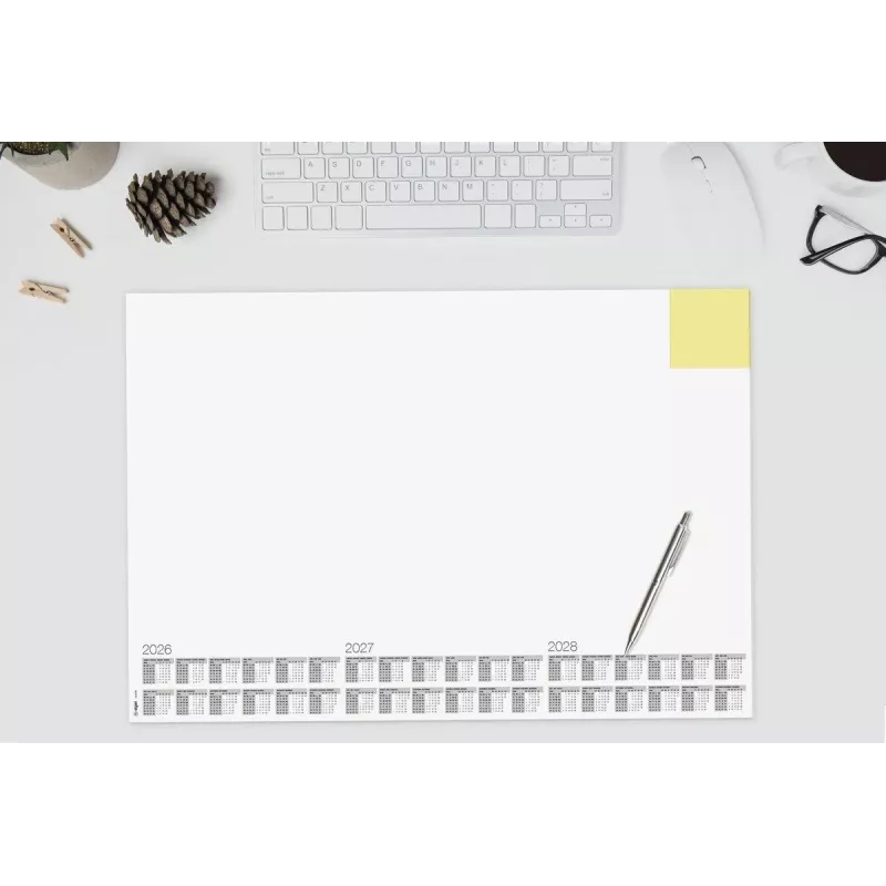 SIGEL H6490 salvamanteles de escritorio Memo 2026/2027/2028 papel blanco 30 hojas