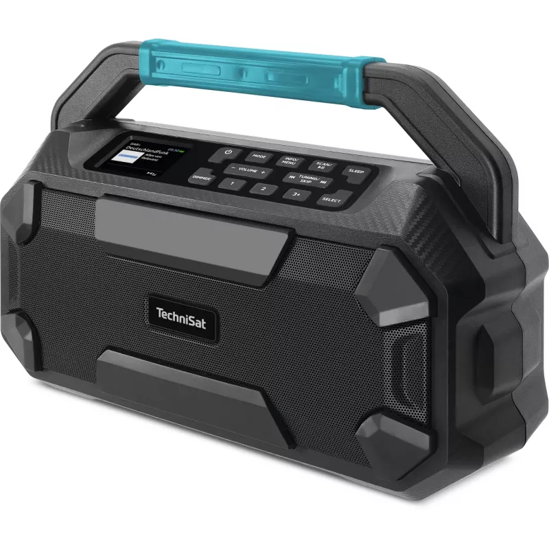 TechniSat VIOLA 231 OD Radio de obra DAB+ y FM con Bluetooth, resistente a salpicaduras IPX4, negro