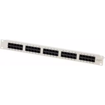 BULLITT CAT 3 Panel de parcheo ISDN, 50 puertos RJ45 conector hembra 8P4C sin apantallar, montaje en rack 19