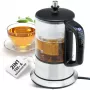 ProfiCook 501165 Hervidor de té 0,5 L 1100 W negro – acero inoxidable