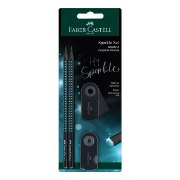 Faber-Castell Midnight Ocean Set de lápices B, negro/azul 118295