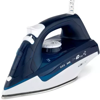 Clatronic DB 3704 Plancha de vapor suela de acero inoxidable azul/blanco 2200 W 263856