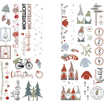 Rayher Artículo decorativo Film de transferencia Nordic Winter multicolor 2 hojas (31663000)