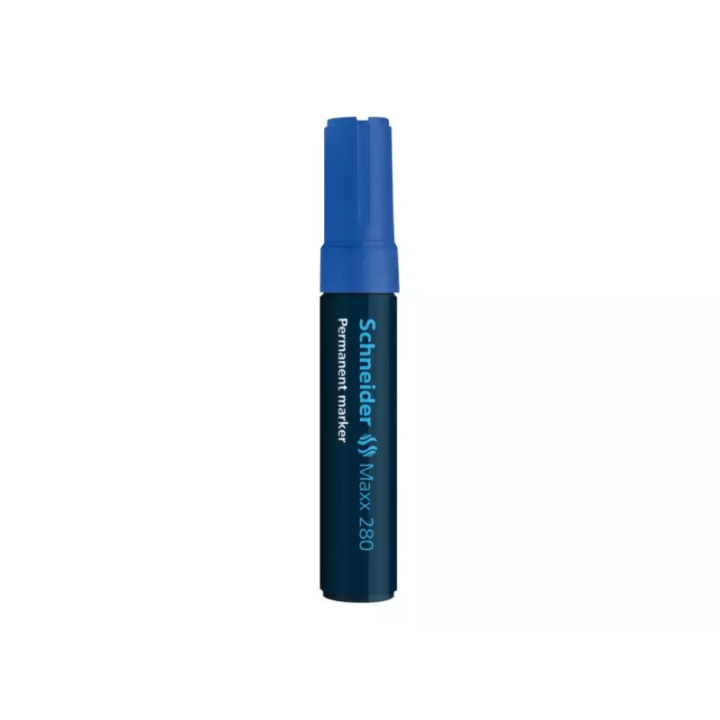 Schneider Maxx 280 Rotulador permanente, punta de cincel 4-12 mm, azul 128003