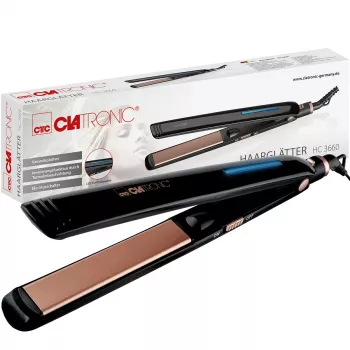 Clatronic HC3660 plancha de pelo negra cobre 263801