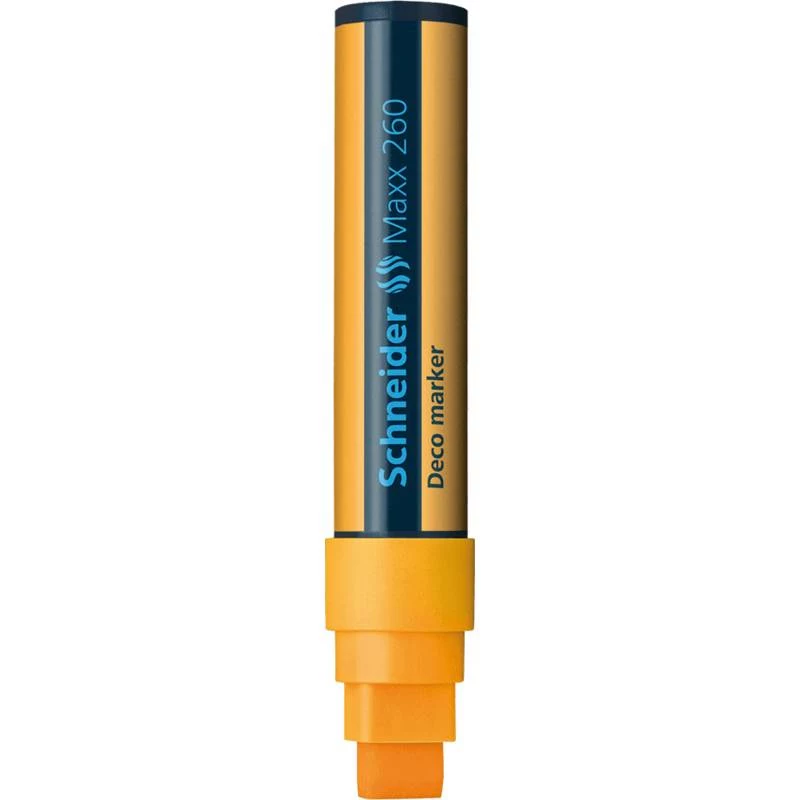 Schneider Maxx 260 Deco Rotulador de tiza, 5-15 mm, naranja 126006