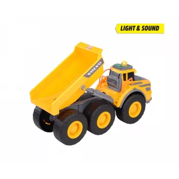 Dickie Toys Volvo A60H dúmper articulado 1:24 vehículo de obra con luz y sonido 203723007