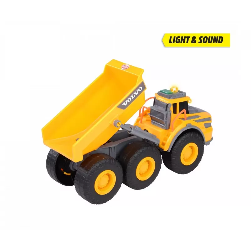 Dickie Toys Volvo A60H dúmper articulado 1:24 vehículo de obra con luz y sonido 203723007