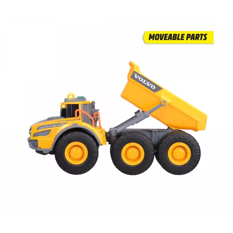 Dickie Toys Volvo A60H dúmper articulado 1:24 vehículo de obra con luz y sonido 203723007