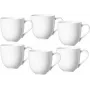 Ritzenhoff & Breker Skagen tazas de café de porcelana blancas 440 ml set de 6 317329