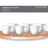 Ritzenhoff & Breker Skagen tazas de café de porcelana blancas 440 ml set de 6 317329