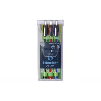 Schneider Fineliner XPRESS set de 3 piezas (negro, azul, rojo) 190093