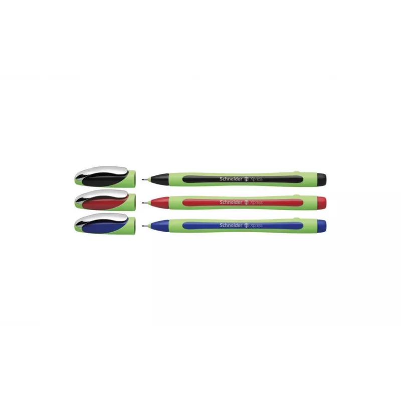 Schneider Fineliner XPRESS set de 3 piezas (negro, azul, rojo) 190093