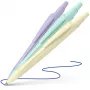 Schneider Reco Pastel bolígrafo, tinta azul, pack de 3, colores pastel surtidos 131893