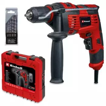 Einhell TC-ID 720/1 E Kit taladro percutor 720 W con set de 5 brocas y maletín 4259846