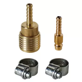 Einhell set de conectores de manguera de 6 mm para sistemas de aire comprimido (4139500)