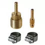 Einhell set de conectores de manguera de 6 mm para sistemas de aire comprimido (4139500)
