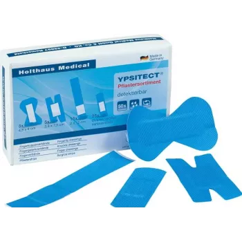 Holthaus Medical YPSITECT tiritas azules detectables 50 unidades 40600