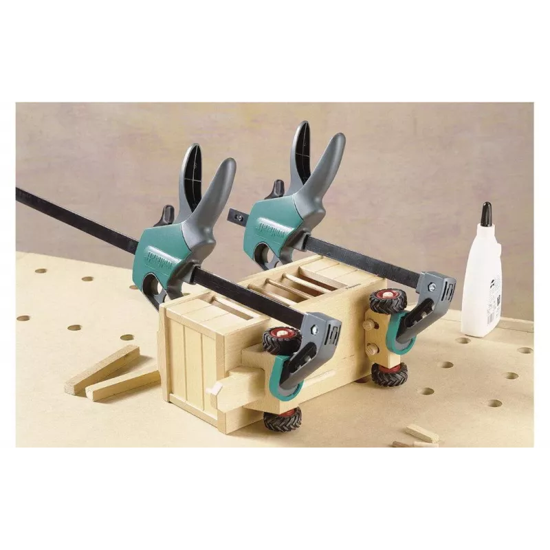 Wolfcraft EHZ Easy 75-500 sargento de una mano 3023000, apertura 500 mm, alcance 75 mm