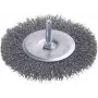 Cepillo circular de alambre de acero anudado Wolfcraft 75 mm con vástago de 6,3 mm 2100000