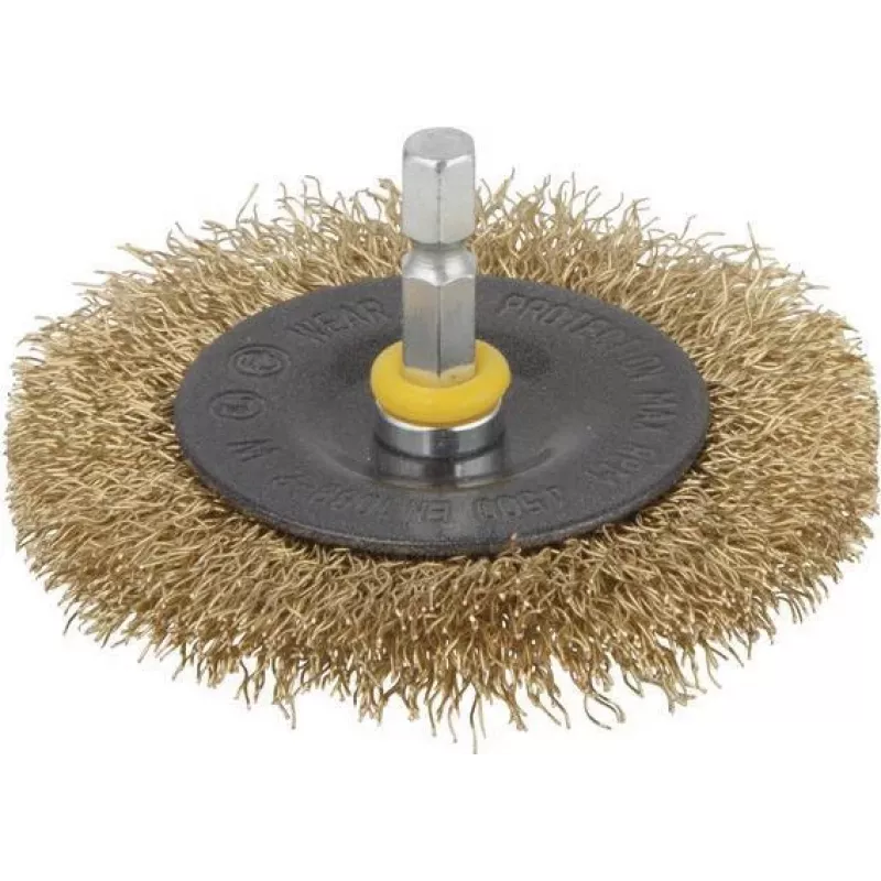 Wolfcraft Cepillo de disco con vástago de 1/4 pulgadas (6,3 mm) 2110000
