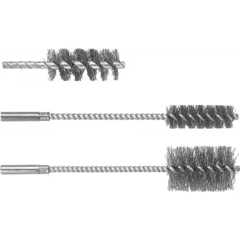 Wolfcraft Cepillo cilíndrico 2104000, 19 mm, alambre de acero ondulado, vástago de 6 mm