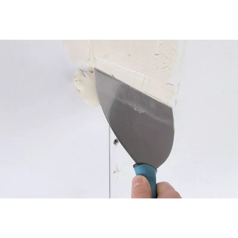 Wolfcraft 4047000 Espátula para juntas 255 mm x 150 mm acero inoxidable hoja flexible con mango ergonómico