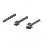 Wolfcraft 2504000 Set de avellanadores, 3 piezas, 6/12/16 mm, acero para herramientas, vástago cilíndrico