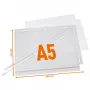 DURABLE Fundas para póster A5 impermeables con bridas, pack de 5 (505919)