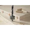 Wolfcraft 2916000 Set de tacos de madera de haya 6 mm, 50 tacos estriados + 4 marcadores de tacos de acero