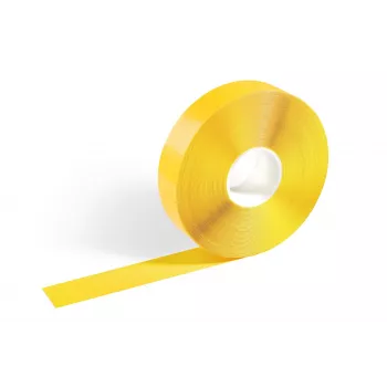 DURABLE DURALINE 50/05 Cinta autoadhesiva de señalización para suelo, amarilla, 50 mm x 5 m 1021988