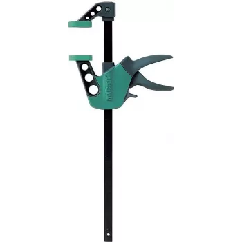 Wolfcraft EHZ Easy 75-150 Abrazadera de una mano 3020000, apertura 0-150 mm, apertura de expansión 75-260 mm, alcance 75 mm