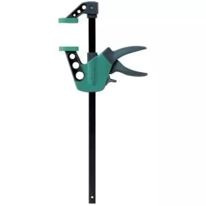 Wolfcraft EHZ Easy 75-150 Abrazadera de una mano 3020000, apertura 0-150 mm, apertura de expansión 75-260 mm, alcance 75 mm