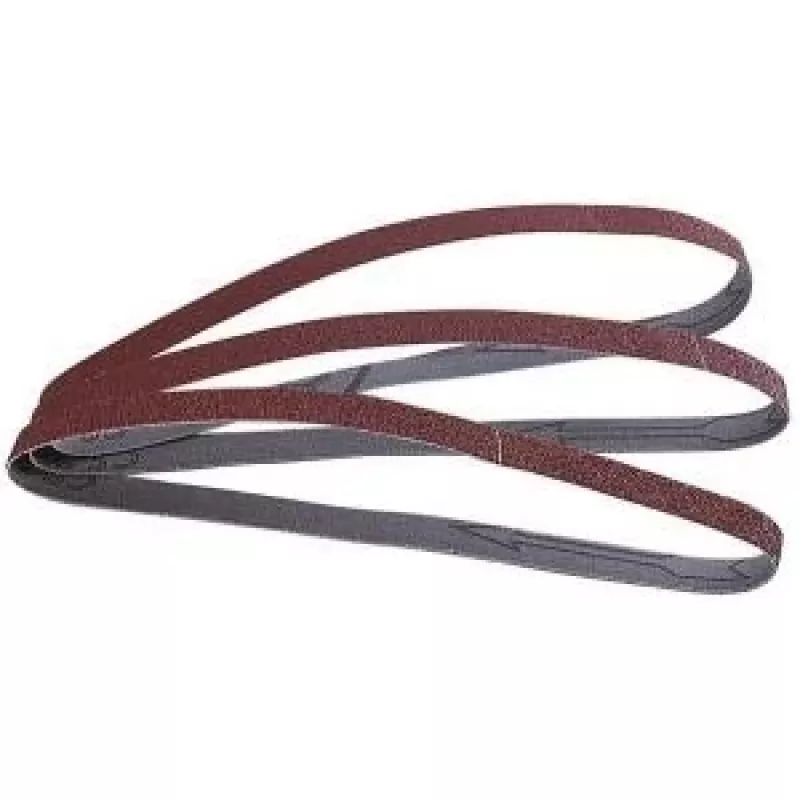 Wolfcraft 1725000 Banda de lijar grano 80, 457 mm x 13 mm, 3 piezas