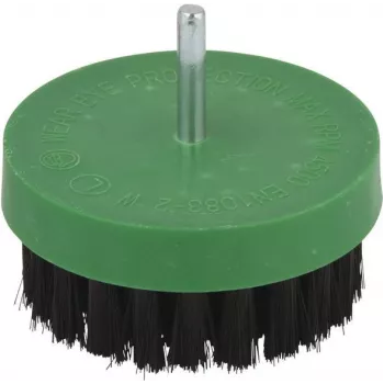 Wolfcraft 2713000 Cepillo de pulir, 80 mm de diámetro, algodón, vástago 6 mm, 4500 rpm