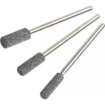 Wolfcraft 2175000 Set de fresas de cerámica, 3 piezas, vástago 2,35 mm