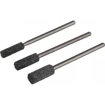 Wolfcraft 2175000 Set de fresas de cerámica, 3 piezas, vástago 2,35 mm