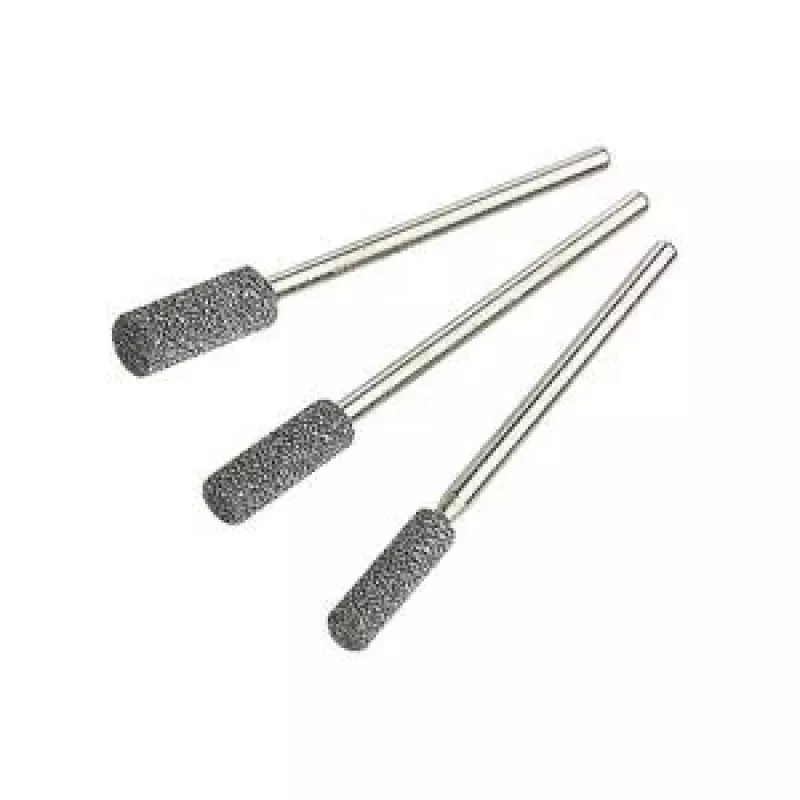Wolfcraft 2175000 Set de fresas de cerámica, 3 piezas, vástago 2,35 mm