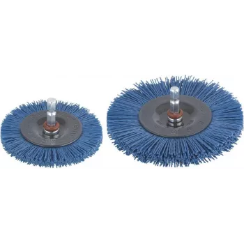 Wolfcraft Cepillo de disco de nailon, vástago Ø 1/4 inch (6,3 mm), 75 mm, P80 2726000