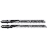 Wolfcraft 2379000 Set de 3 hojas de sierra de calar mango en T HCS 100 mm 10 TPI para madera y plásticos
