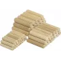 Wolfcraft Tacos de madera 8 mm x 40 mm, 150 uds., haya, estriados, DIN 68150 2907000