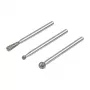 Wolfcraft 5988000 Set de fresas de diamante, esfera y cono, 3 piezas