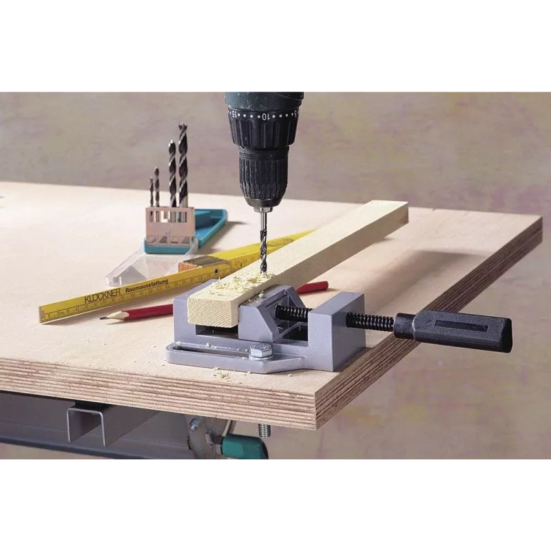 Wolfcraft S-Serie Tornillo de banco de máquina 68 mm de mordaza, 65 mm de apertura, aluminio fundido a presión 3412099