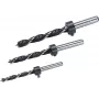 Wolfcraft 2730000 Set de brocas helicoidales para madera, 3 piezas (6 mm, 8 mm, 10 mm), vástago cilíndrico