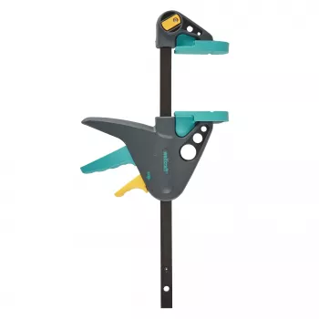 Wolfcraft EHZ PRO Abrazadera de una mano 3456000, 150 mm de apertura, 65 mm de boca, 120 kg de fuerza de apriete, función de expansión