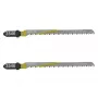 Wolfcraft 3546000 Hojas de sierra de calar T 101 B, mango en T, HCS, 100 mm, pack de 2