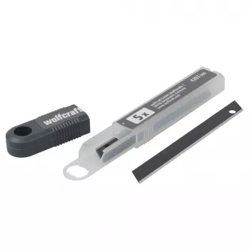 Wolfcraft Profi-Sharp Hojas de recambio 9 mm Negro pack de 5 4207000